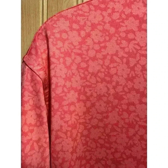FootJoy Painted Floral Golf Shirt Watermelon- Size XL *READ About Personlization - Picture 2 of 6